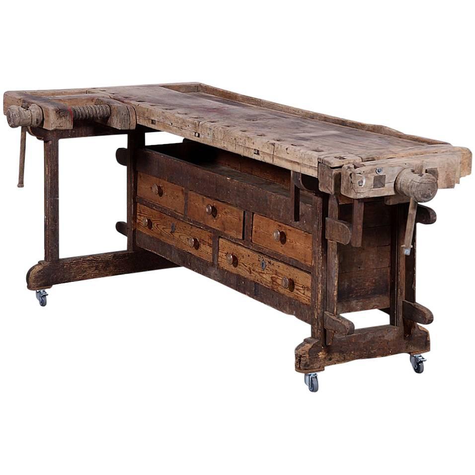 Classic Early Pine Work Table