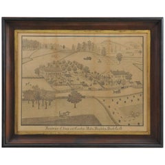 Antique Graphite Pencil on Paper by Ferdinand Brader Lived/Active, Ohio