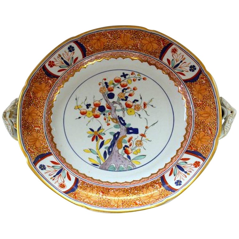 Rare and Fine Antique English Spode Ironstone Kakiemon Decor Warming