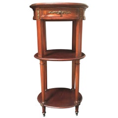 Dreistöckiger Tisch im Louis-XVI-Stil von F. Blondeau
