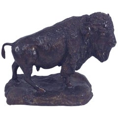 Early 20th Century Bronze Model of a Bison