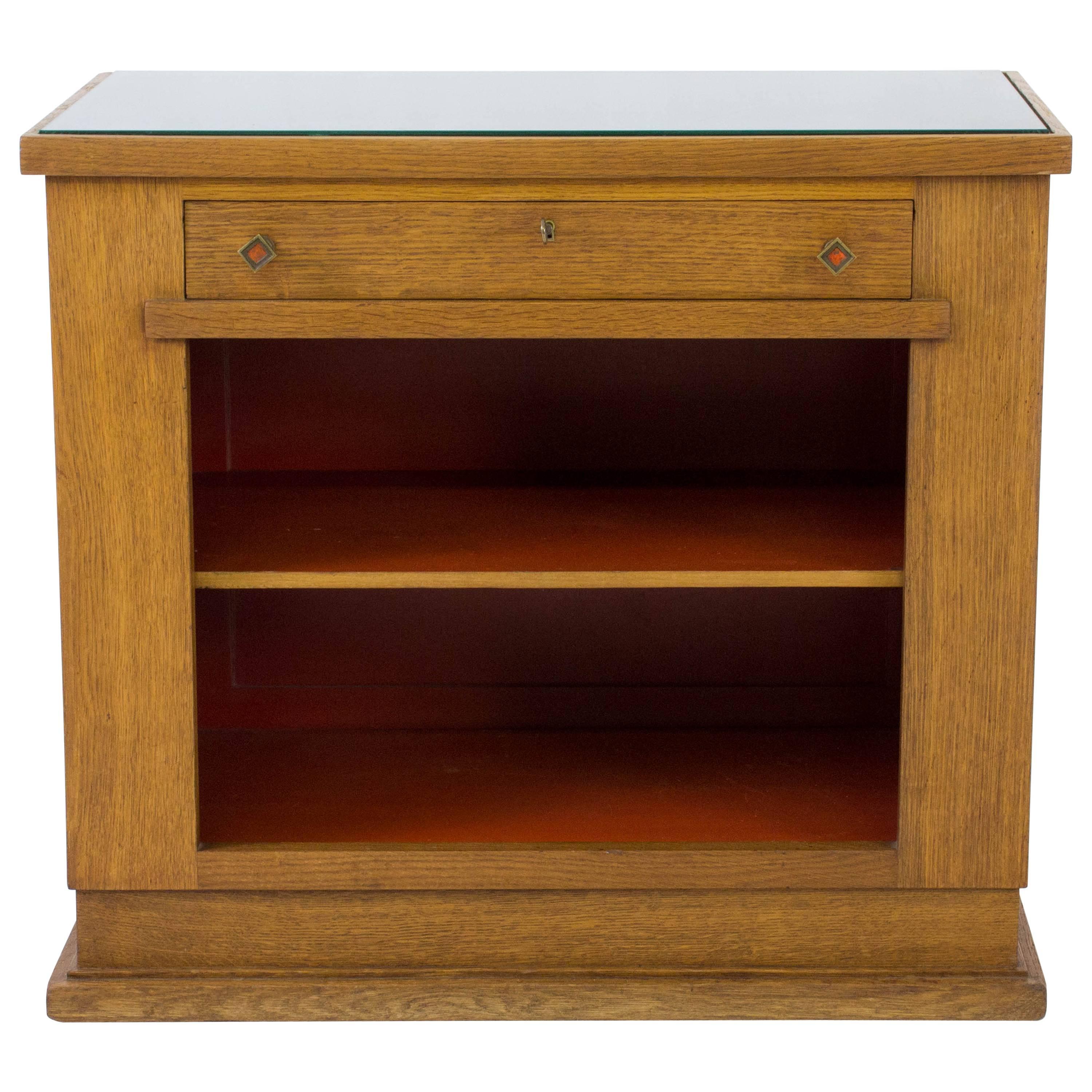 Rare Art Deco Haagse School Tea Cabinet by H.Wouda for Pander, 1924