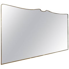 Mid-20th Century Italian Brass Mirror