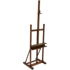 Beechwood Easel with Nice Color Rests, 1970s