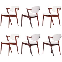 Chaises de salle à manger Kai Kristiansen modèle 42, 1956