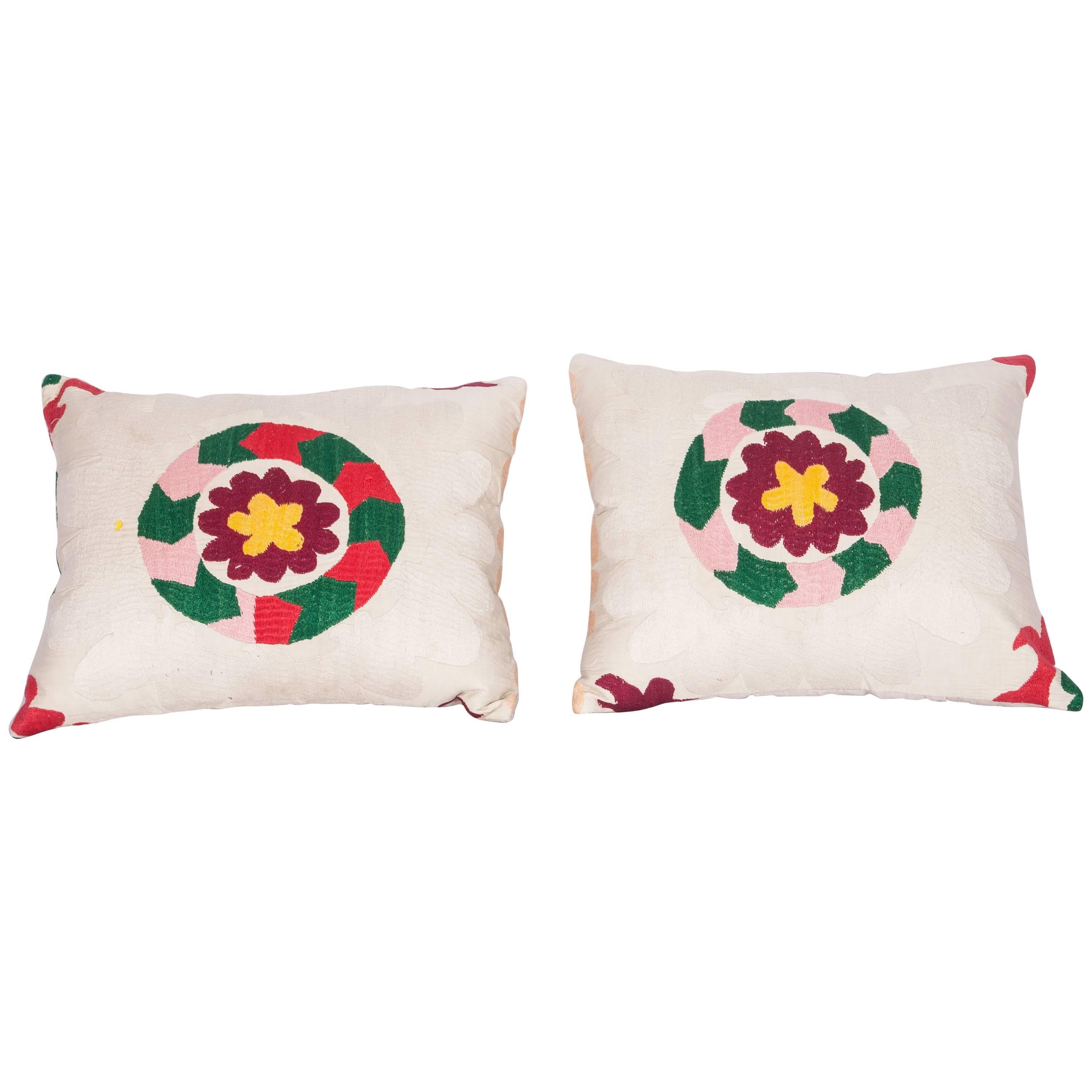 Pillow Cases Fashioned Out of a Vintage Tajik Suzani