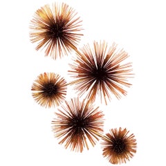 Curtis Jere Pom Pom or Sea Urchin Wall Sculpture