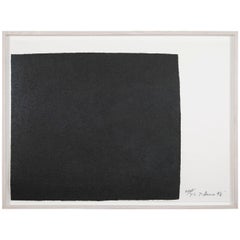 Richard Serra:: œuvre sur papier "Leo":: tirée du "Leo Castelli 90th Birthday Portfolio"