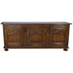 Vintage French Walnut Enfilade, circa 1880