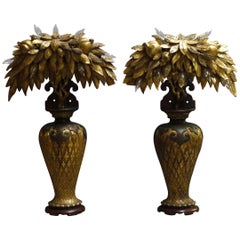 Pair of Tony Duquette Style Lamps, circa 1920