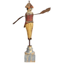Rare Early Whirligig, Soldier Form, Hessian or Revolutionary War Soldier 1