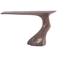 Amorph Frolic wall mounted  modern Console Table, Smoke stain in Ash wood 