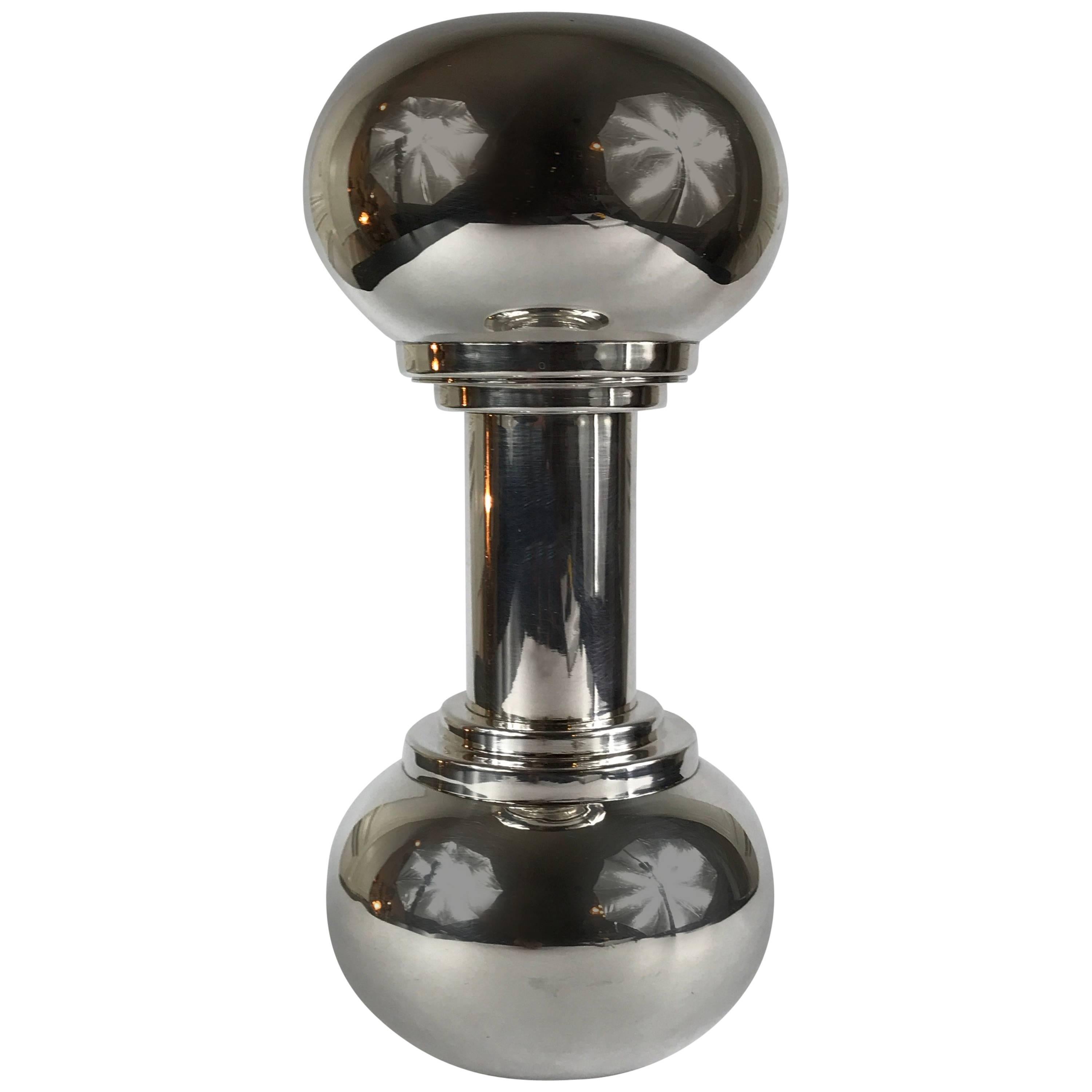 Art Deco "Dumb-Bell" Cocktail Shaker by Asprey & Co.