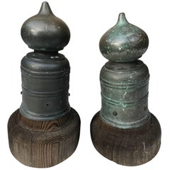 Japanese Pair of Antique Bronze Ornament Collectibles, 19th Century 4