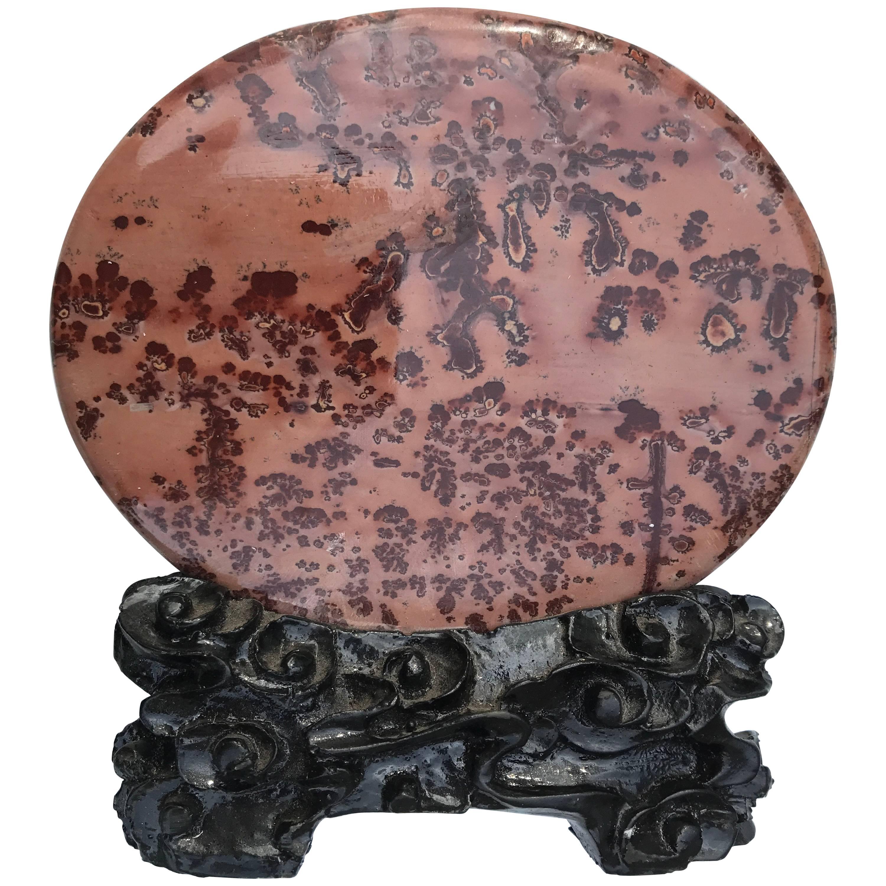 Extraordinary Natural "Moon Shape" Painting Stone