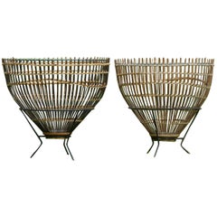 Stunning Pair of 1950s
Fishtrap Tables
by Franco Albini, Italy Stunning Pair of 1950s
Fishtrap Tables
by Franco Albini, Italy