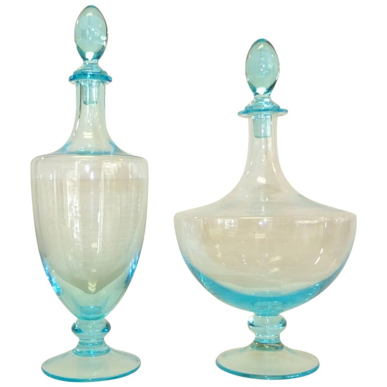 Blue Glass Decanters 39