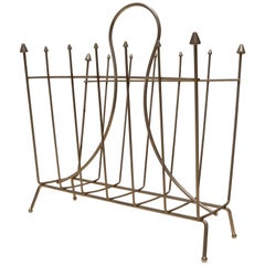 Steel Mid-Century French Magazine Rack