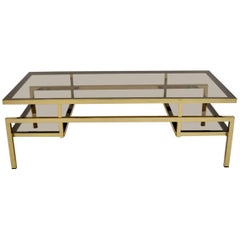 Used Brass Coffee Table Vintage, 1960s