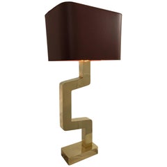 Vintage "Alpha" Bronze Table Lamp by Philippe Cuny