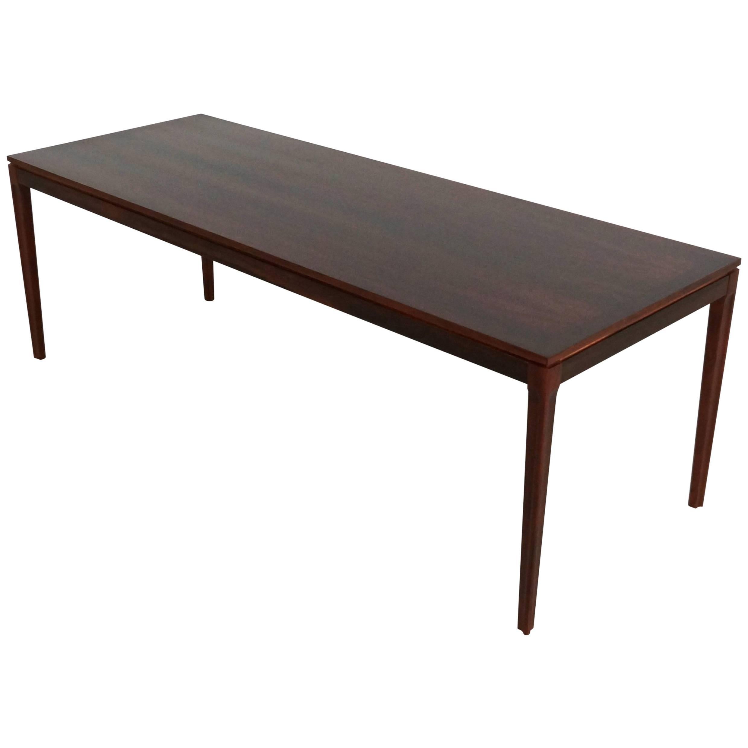 Superb Rectangular Mahogany Coffee Table For Sale