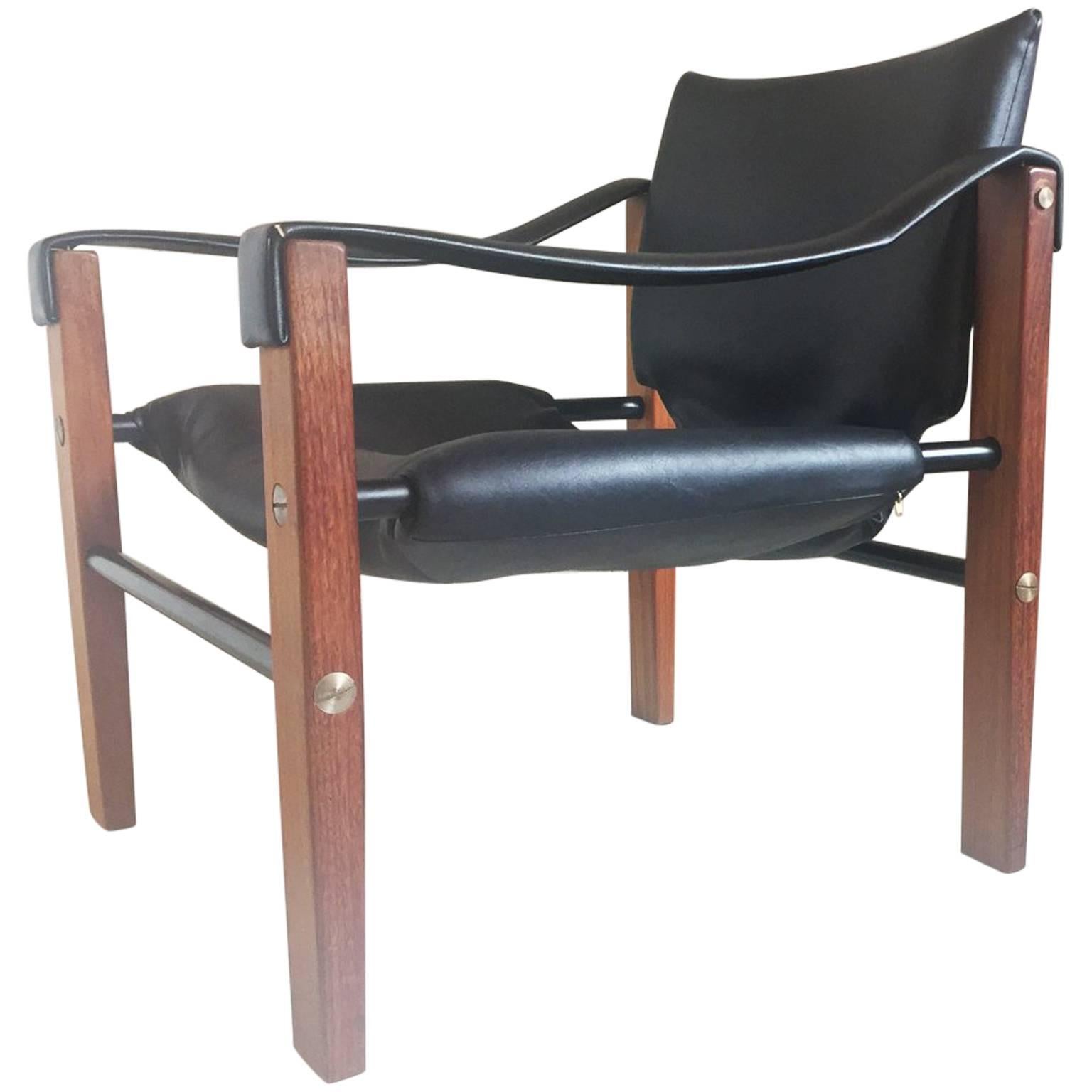 Mid-Century Safari Chair by Maurice Burke for Arkana For Sale