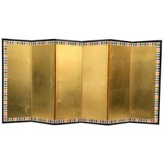 Japanese Handsome Small, Simple Gold Screen