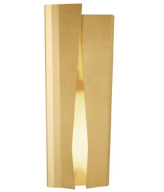Gallotti and Radice Ori LED Wall Sconce in Polished and Brushed Brass Finish