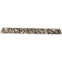 Antique 1930s Deco Hand-Carved Wood Architectural Element 5