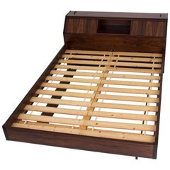 Westnofa Rosewood Bed Frame with Headboard Storage