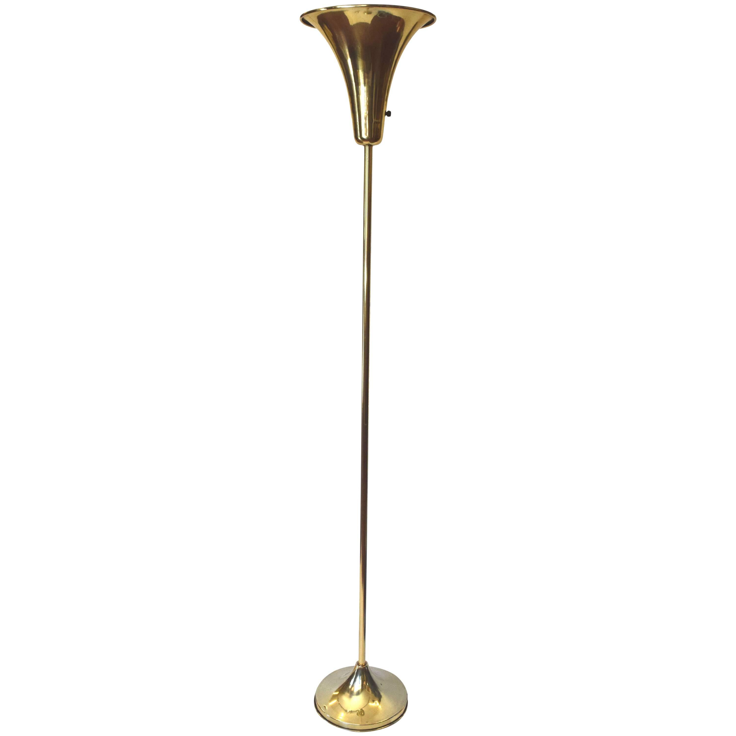 Trumpet Torchiere, 1930 For Sale