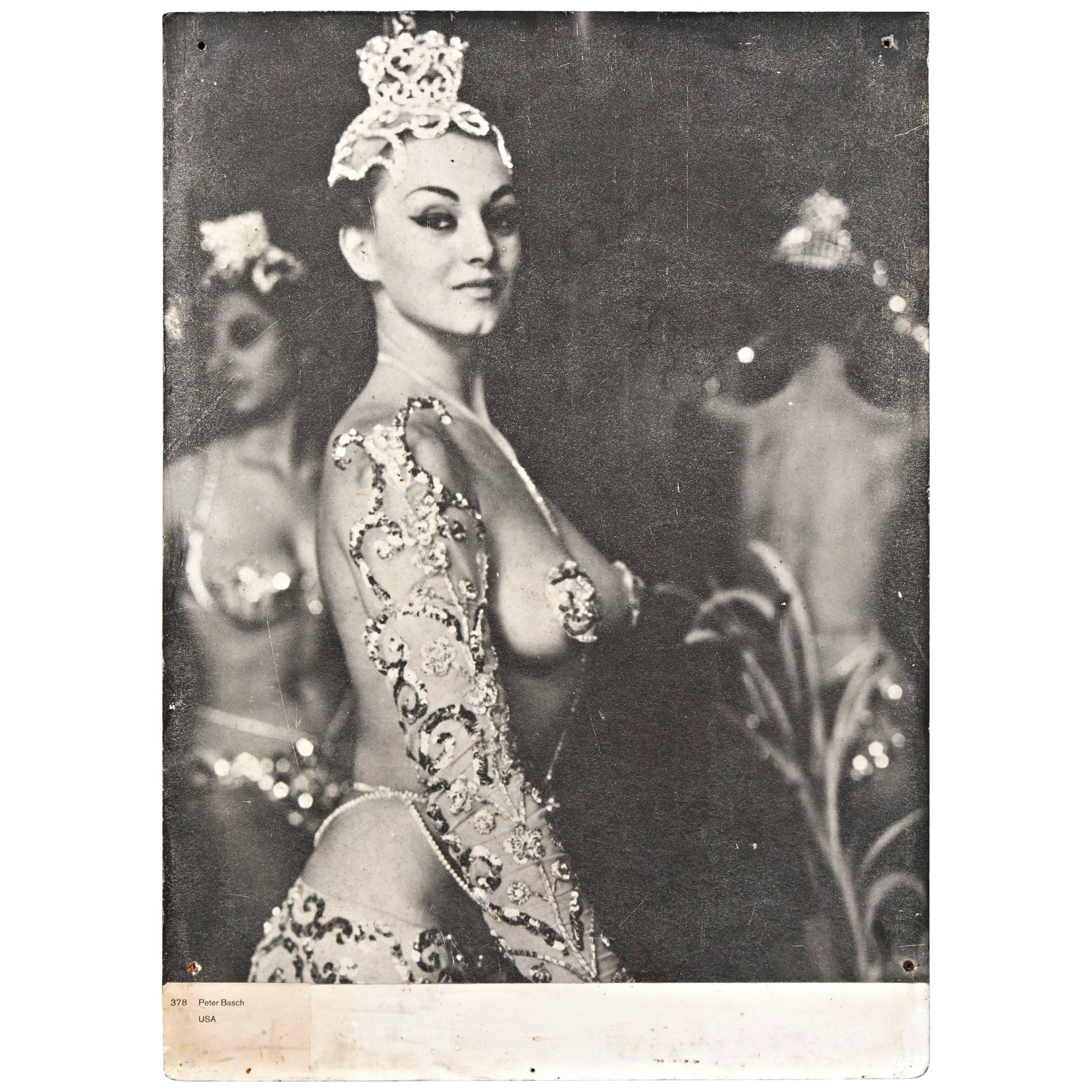 Peter Basch Paris Latin Quarter Burlesque Black & White Poster Size Photo Print 