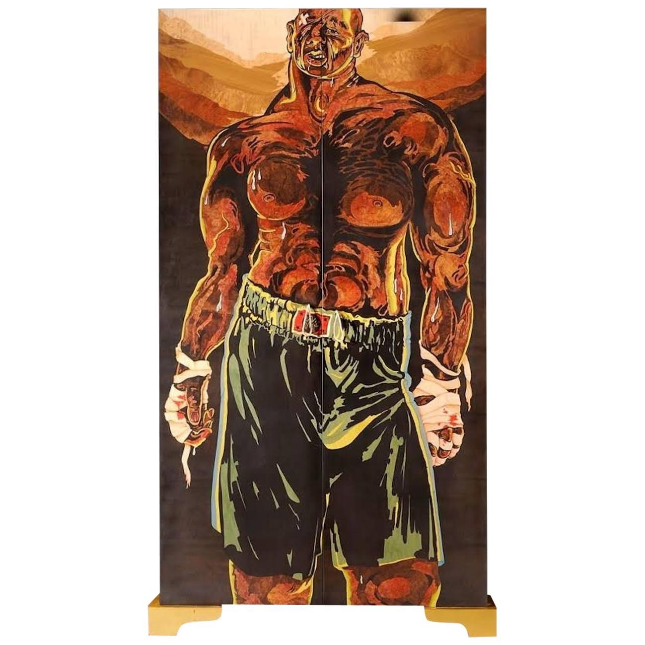 "Hommage a un Boxer Dechu" Cupboards by Hilton McConnico, 1997