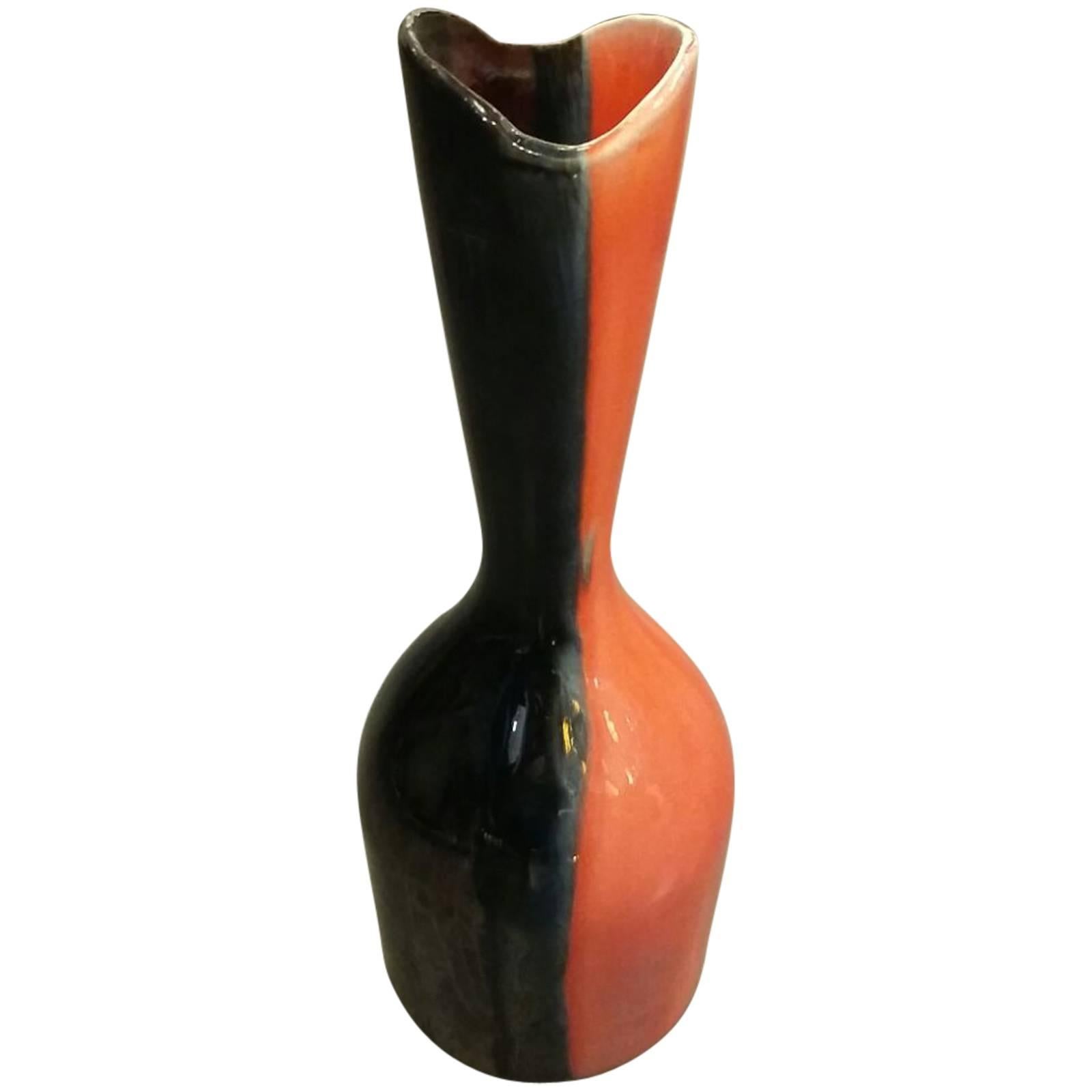 Beautiful Vallauris Ceramic Vase by Luc, circa 1960 For Sale