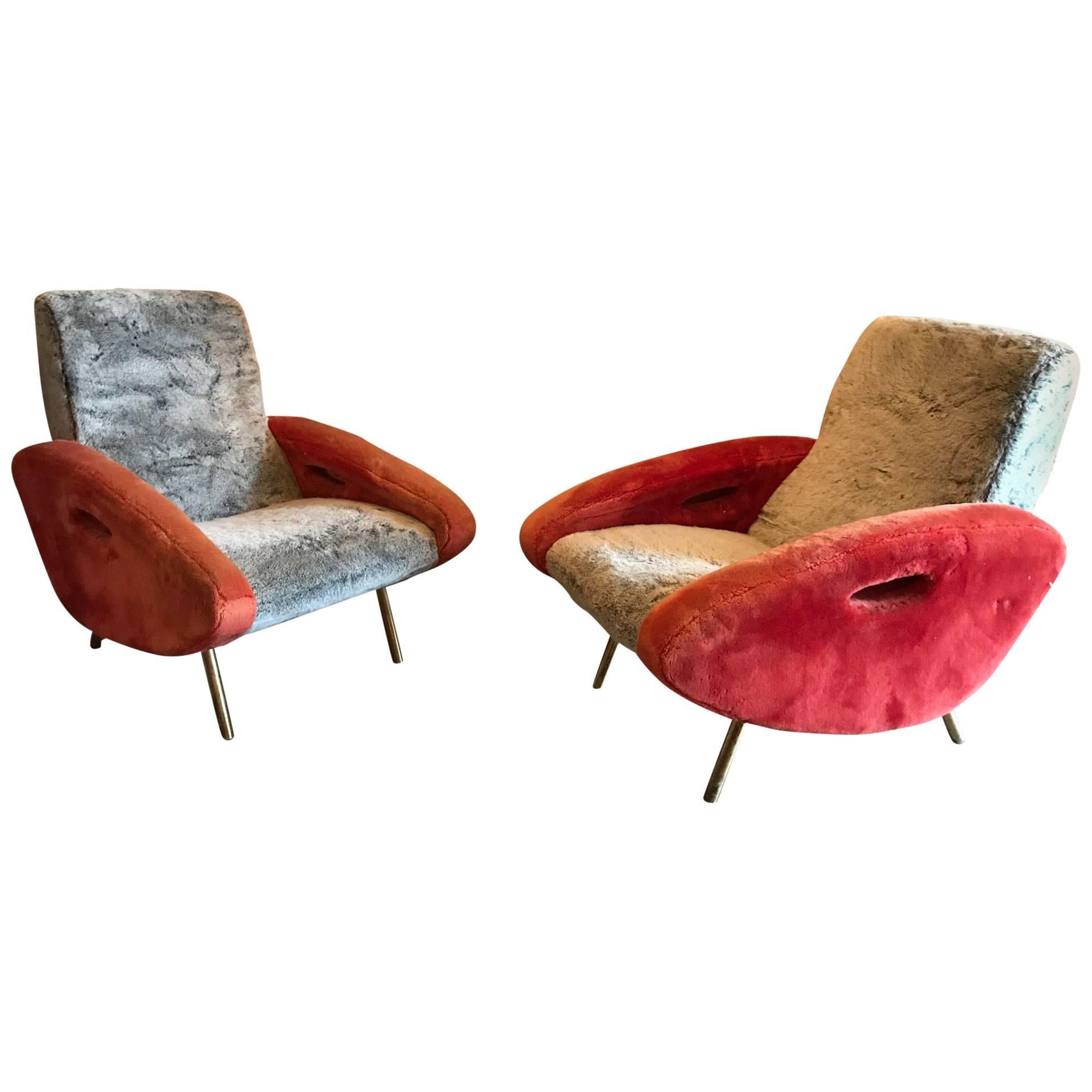 Pair of Armchairs by François Letourneur for Maurice Mourra