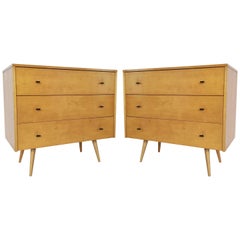 Pair of Paul McCobb Three-Drawer Planner Group Dressers/Chests