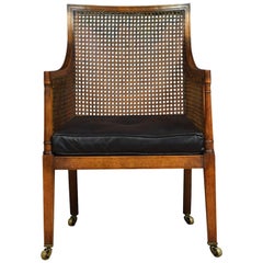 Regency Style Mahogany Bergere Armchair