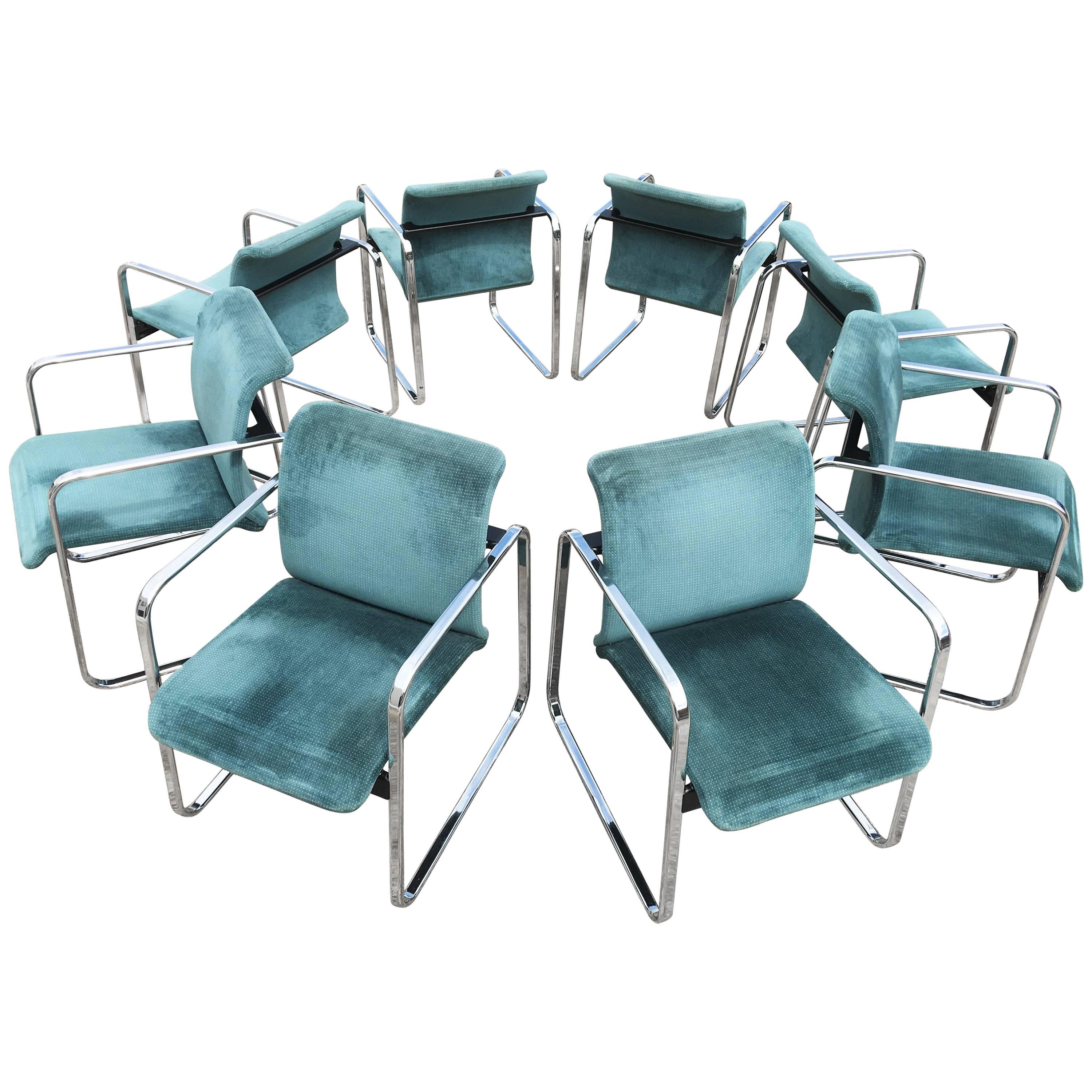 Set of Eight Peter Protzman for Herman Miller Armchairs/Dining Chairs For Sale