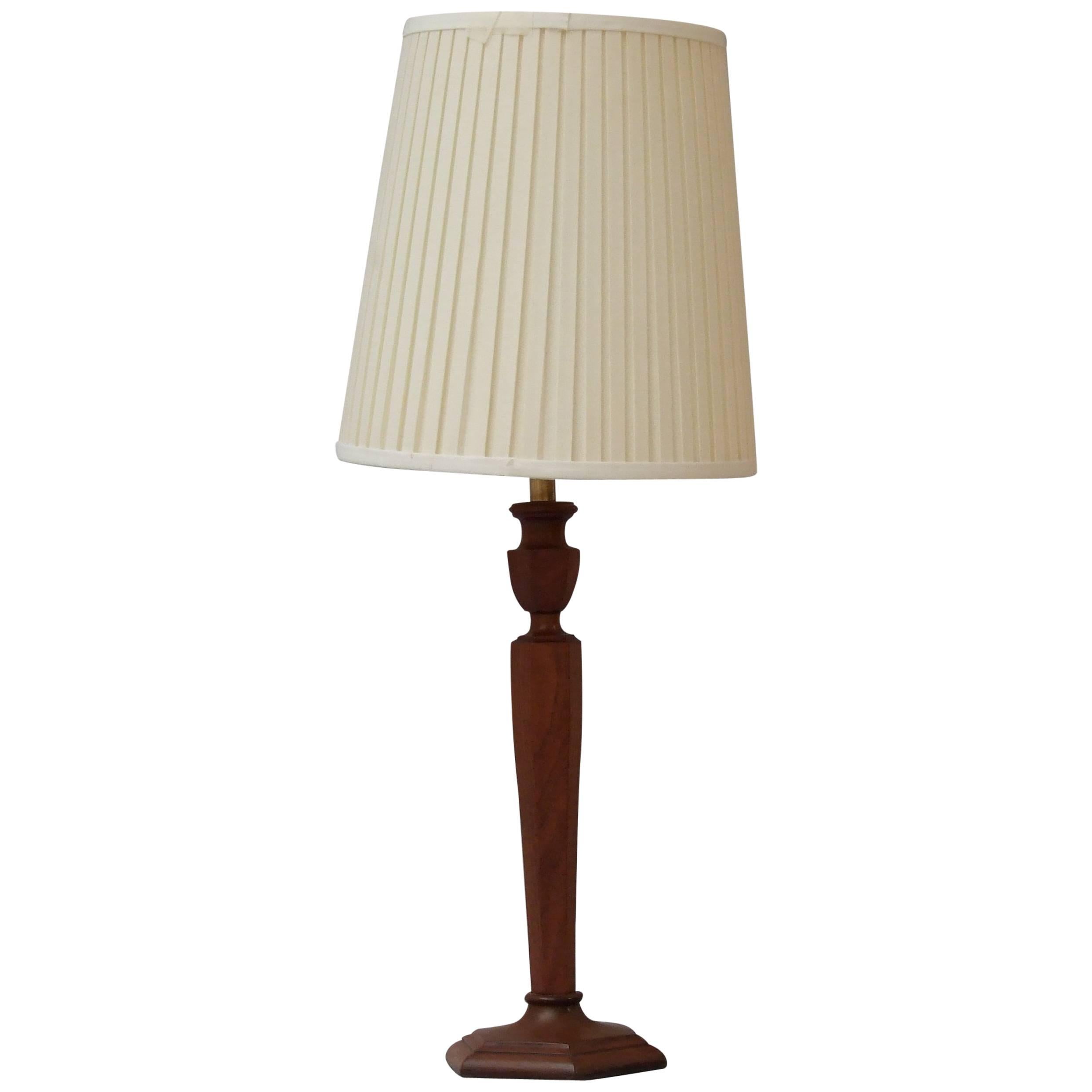 Heals Walnut Table Lamp For Sale