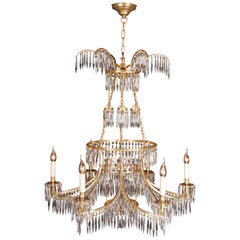 Splendid Classicist Swedish Ceiling Chandelier