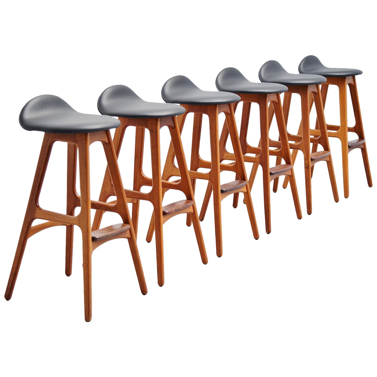 Cow Skin Bar Stools Made In Germany 1965 at 1stDibs