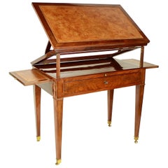 Antique Directoire Mahogany Architect's Table 'Table à Tronchin'
