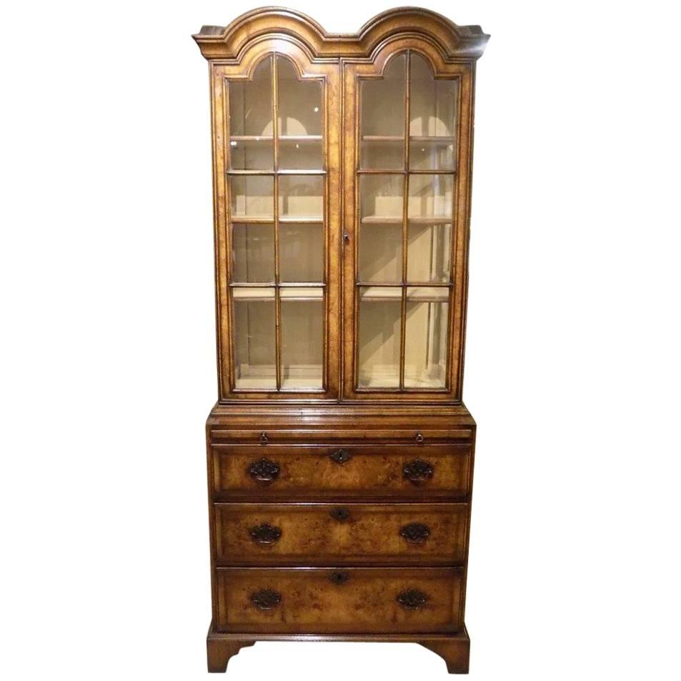 Queen Anne Style Double Dome Cabinet on Chest