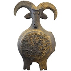 Fantastic and Unique Dominique Pouchain Sheep Ceramic Sculpture 11