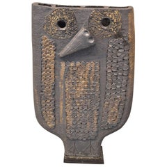 Beautiful and Unique Dominique Pouchain Owl Ceramic Sculpture