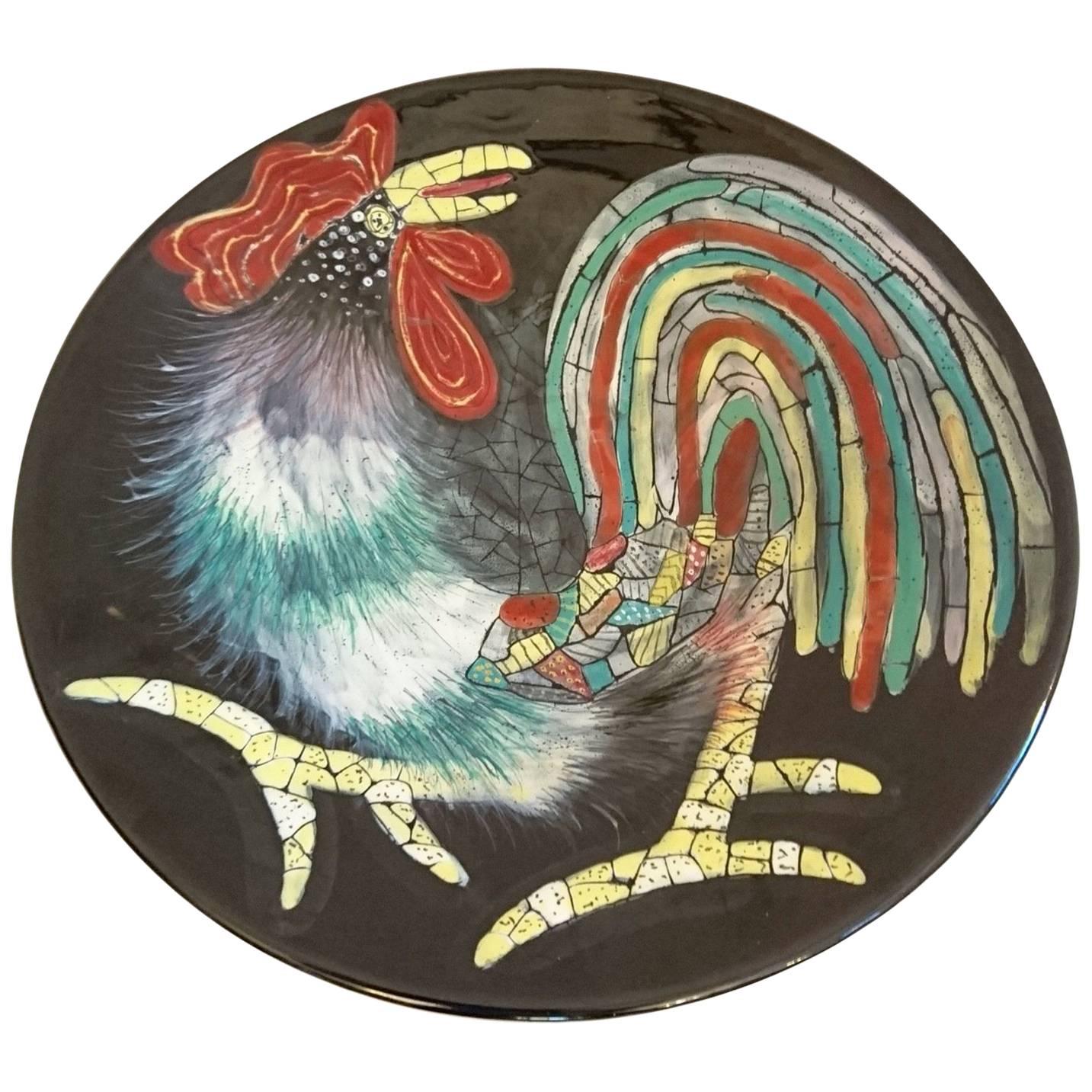 San Polo Ceramic "Rooster" Bowl Italy 1950s