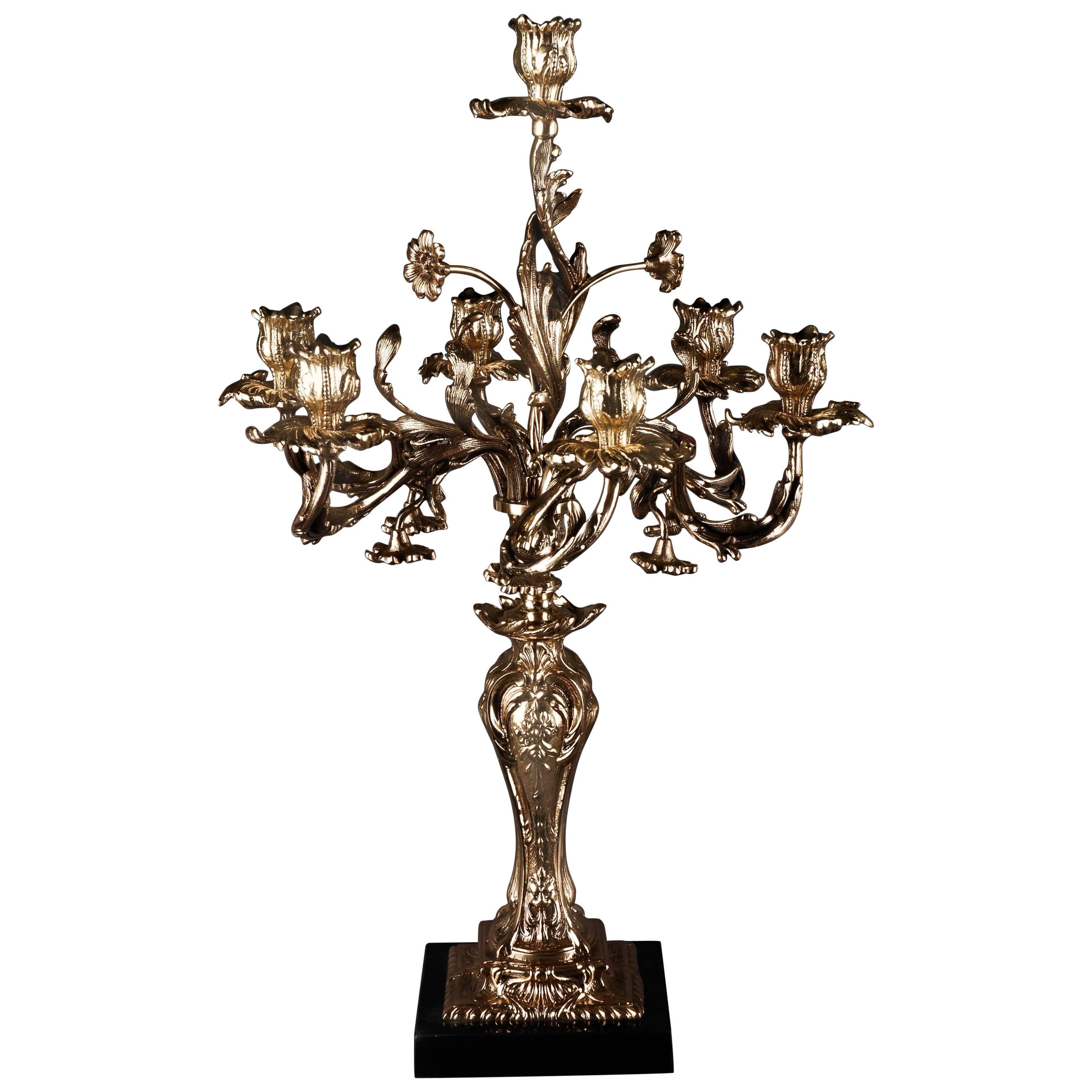 Exquisite Candelabra in Rococo Style For Sale