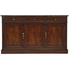 Antique French Buffet, or Sideboard with a Thick Marble Top, circa 1800s 7