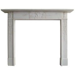 George III Statuary White Marble Fireplace Marble 4