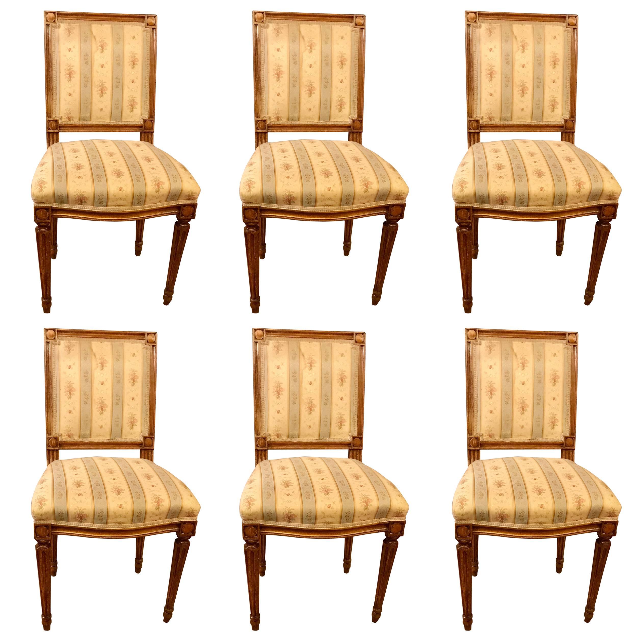18th Century Set of Six Louis XVI Chairs